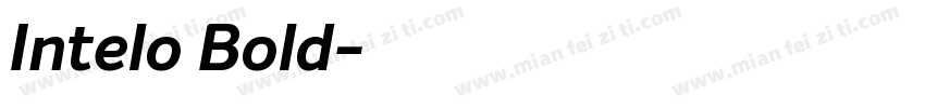 Intelo Bold字体转换
